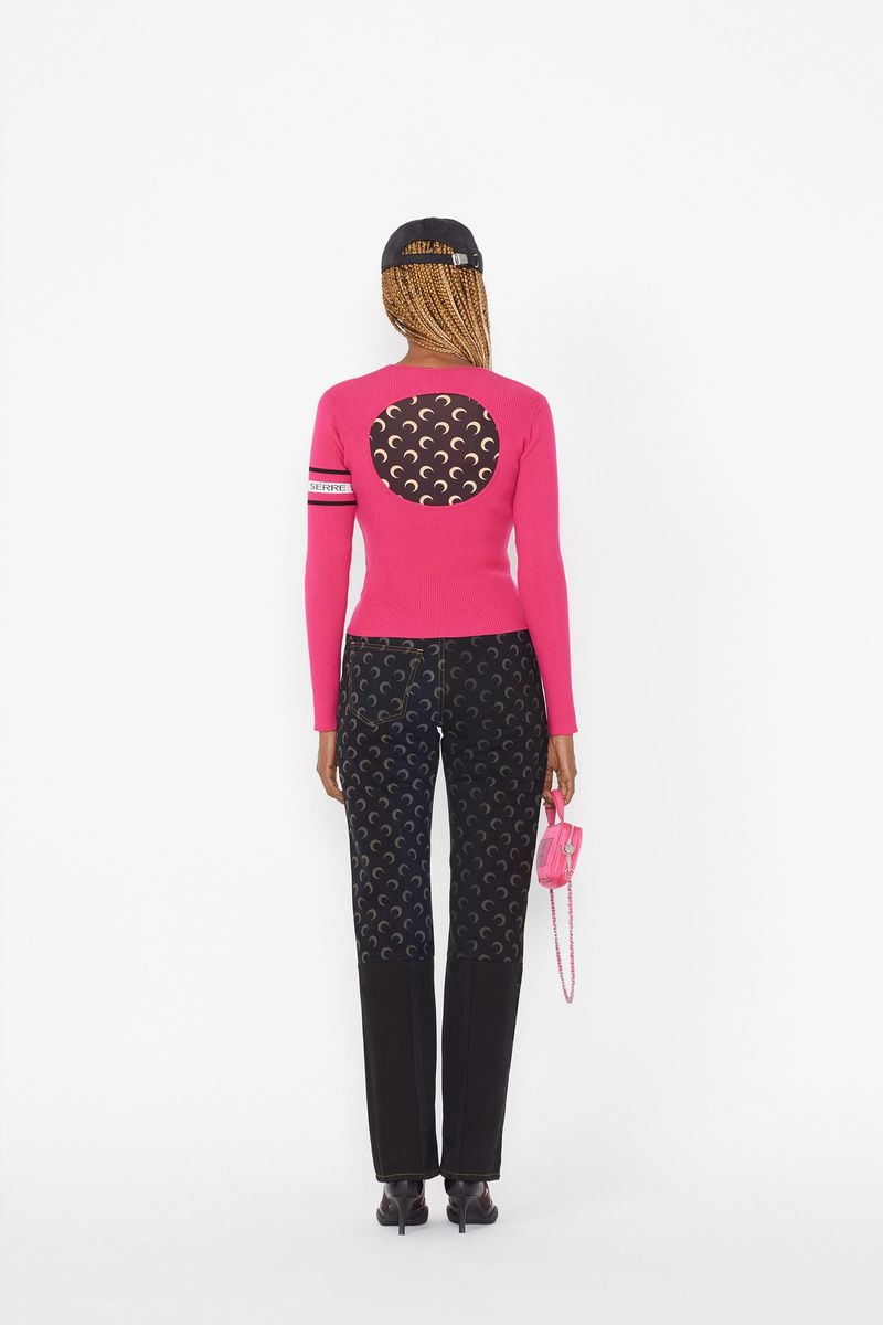 Open-Back Ribbed Sweater