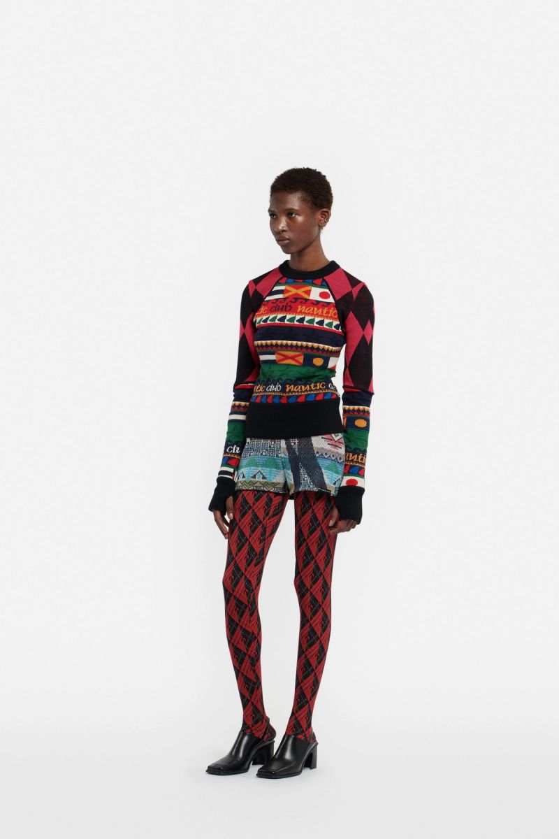 Knit Mélange Hybrid Jumper