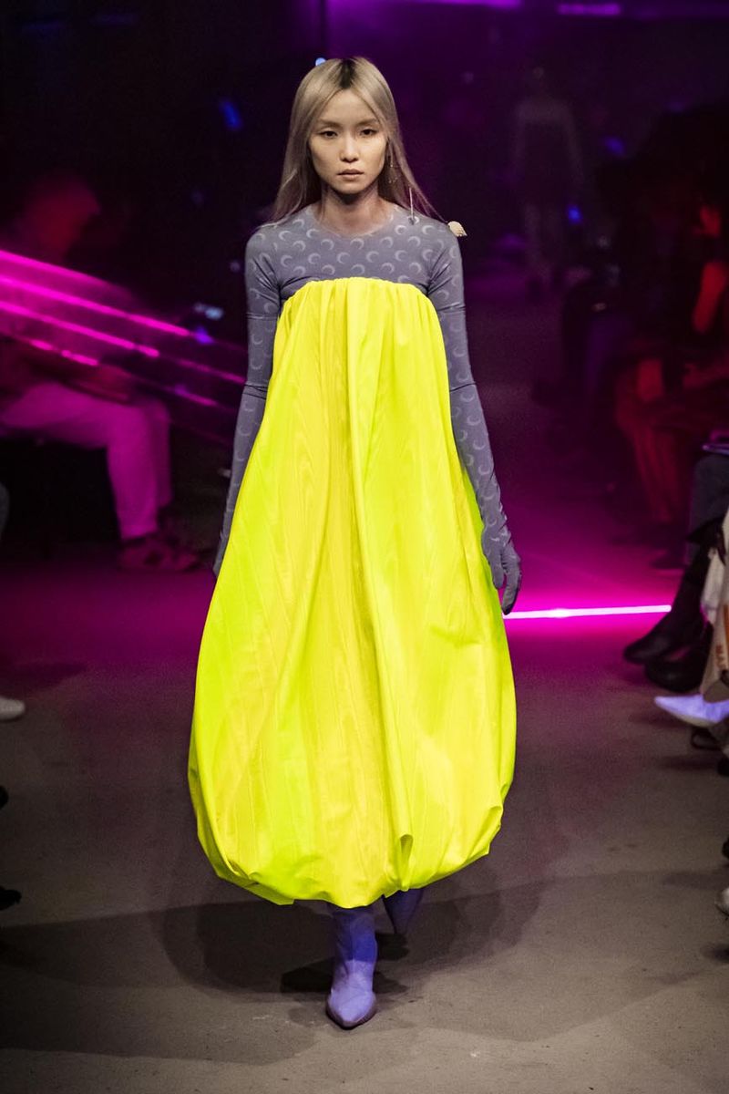 Fluorescent Moire High-Vis Dress