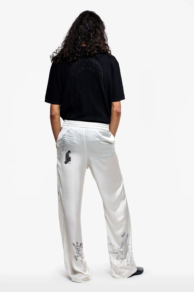 Unisex Lunar Reading Printed Lounge Pants