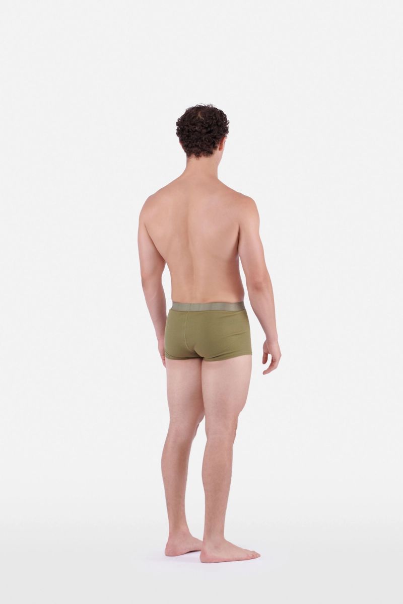Organic-Cotton Ribbed Boxers