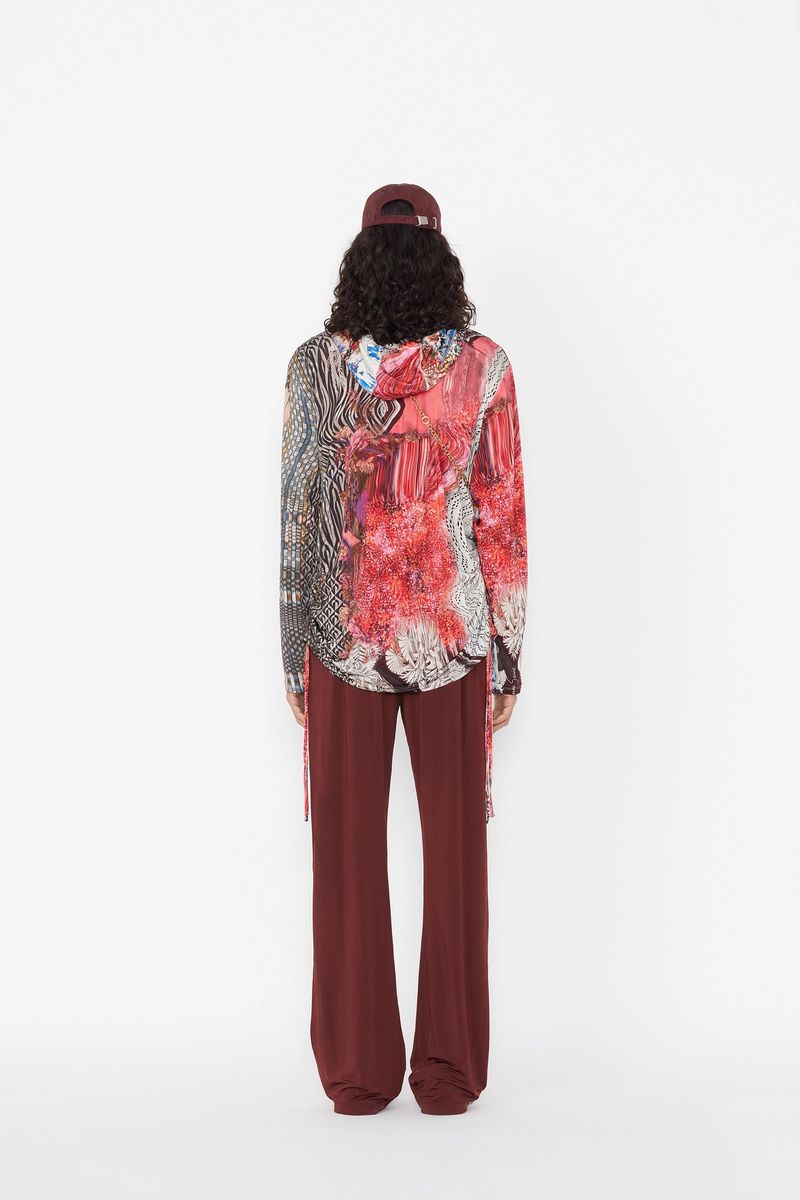 Longsleeves Gathered Top