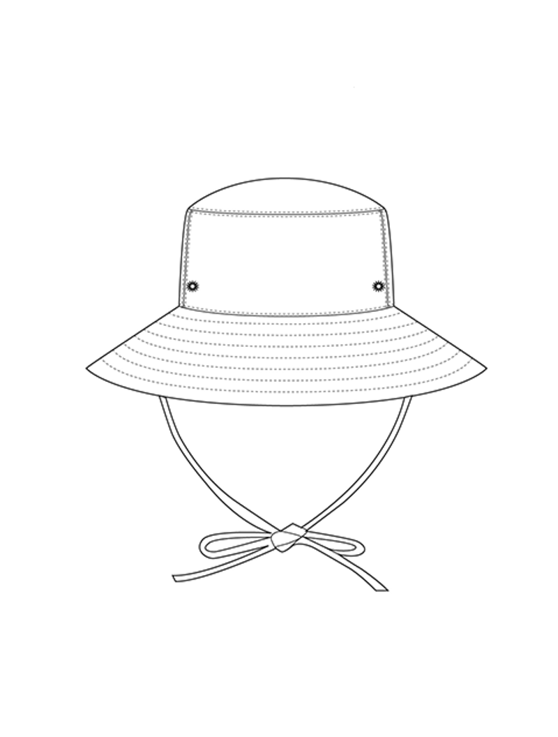 Desert Damask Reversible Bucket Hat - Schema