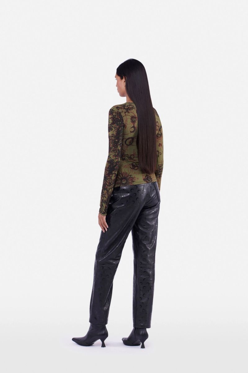 Geotic Creases Top
