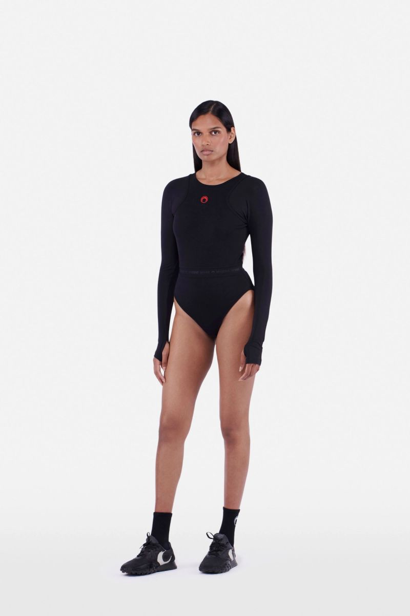 Low-Cut Ribbed Bodysuit