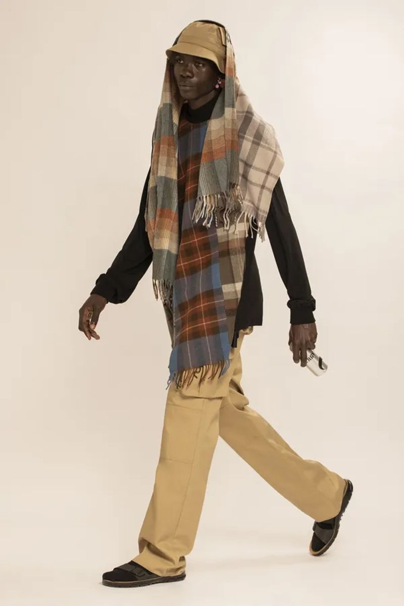 Tartan Scarves Hybrid Sweatshirt