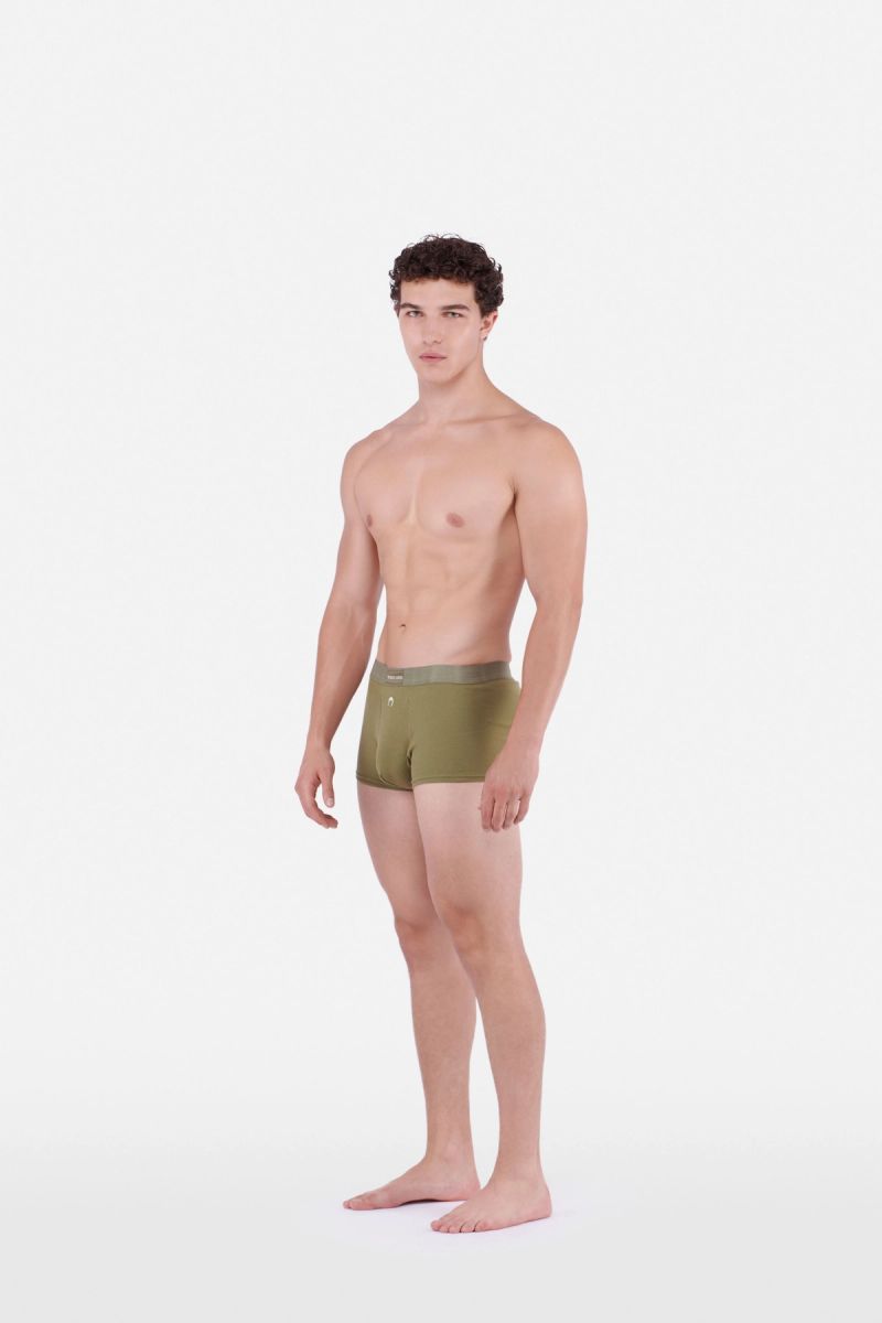 Organic-Cotton Ribbed Boxers