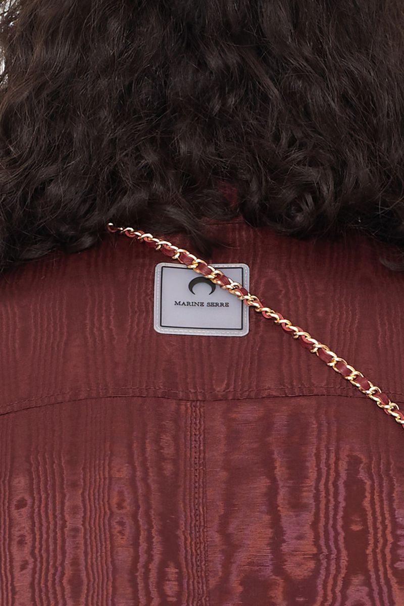 Concealed-Pockets Moire Jacket