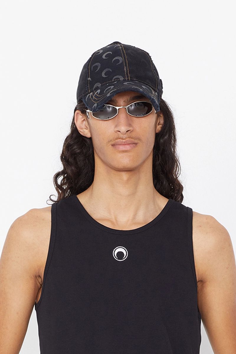 Denim Panelled Cap