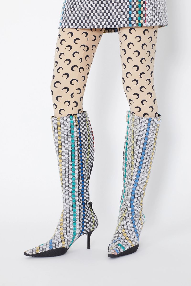 Terry Kitchen Towels Knee-High Boots