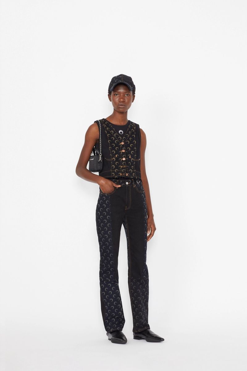 Moon Denim Panelled Vest
