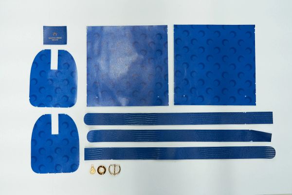 Deadstock Blue Leather 