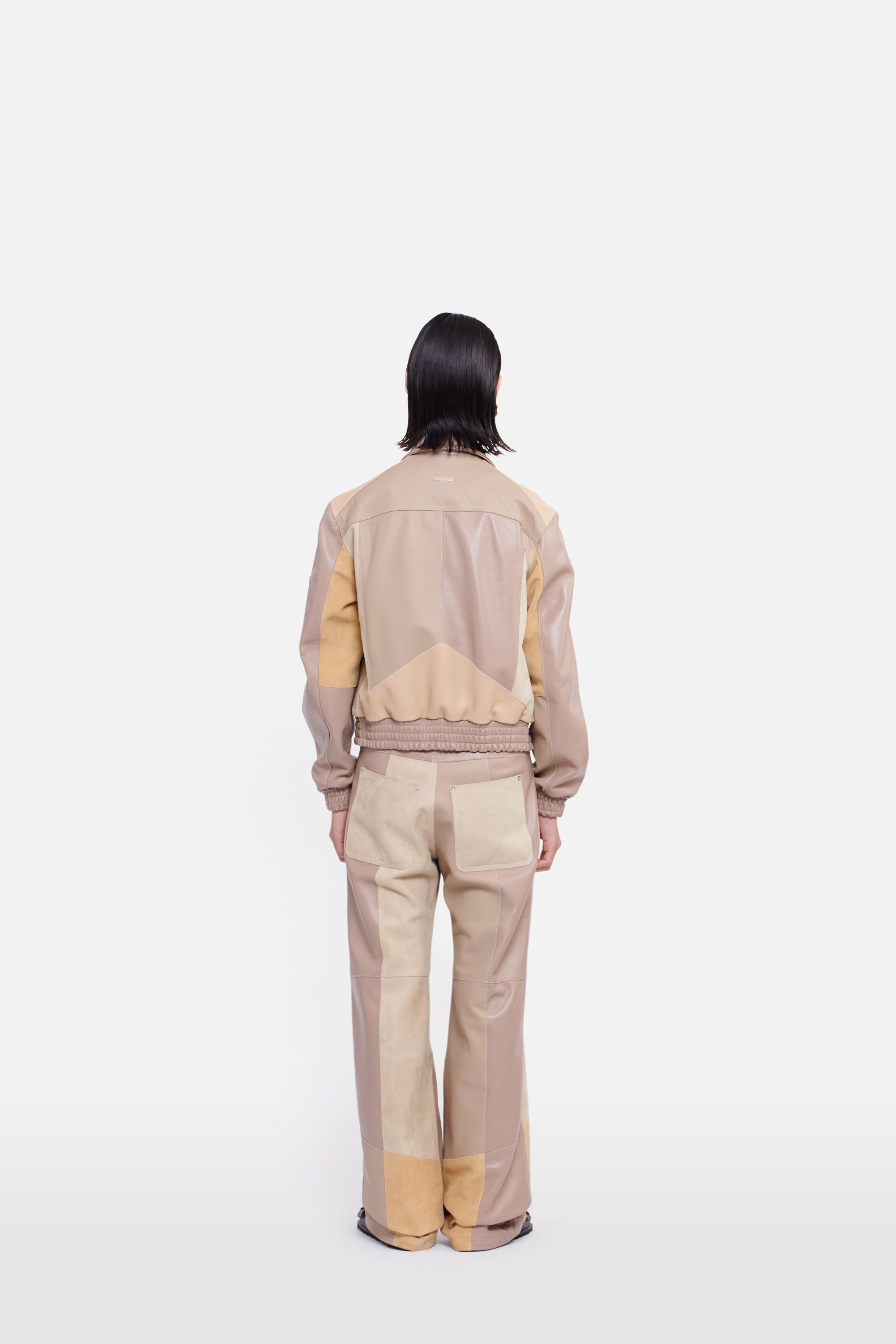 Patchwork Deadstock Leather Blouson • Marine Serre