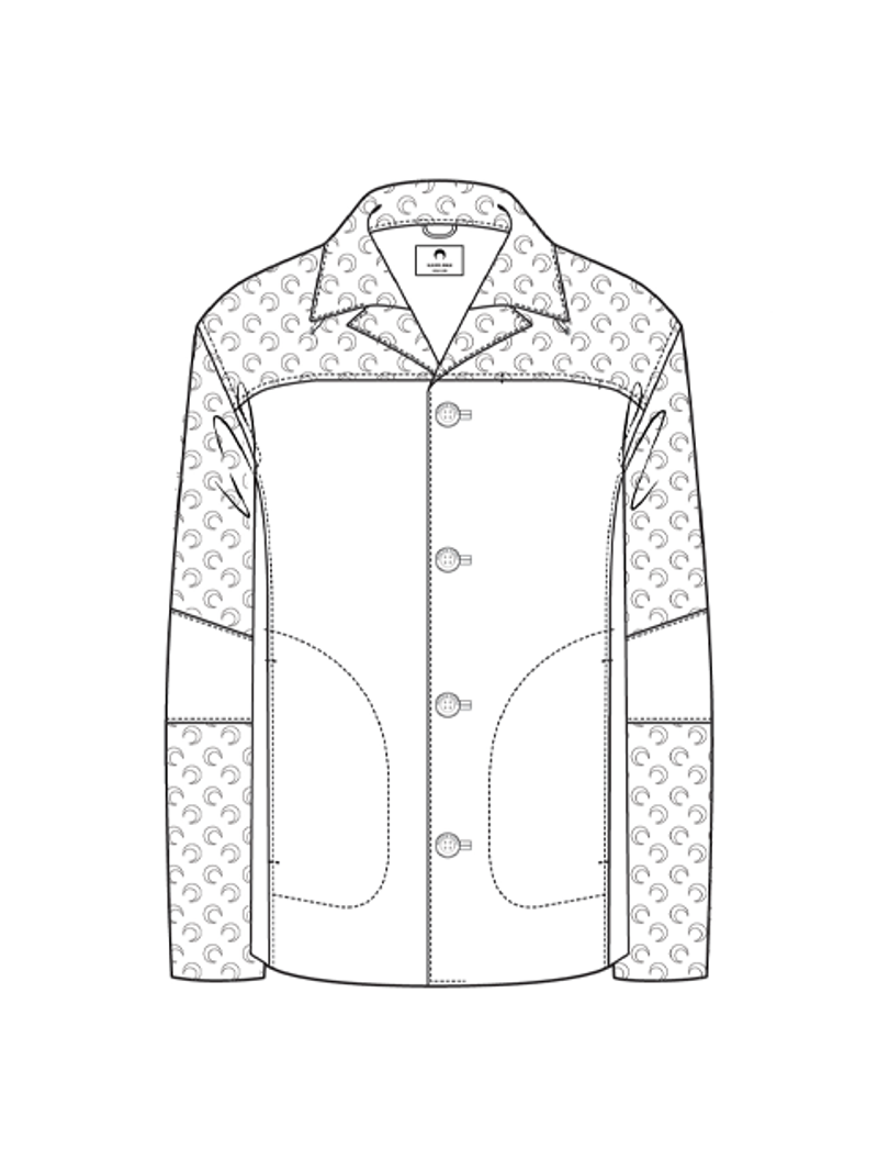 Moon Leather Buttoned Jacket - Schema