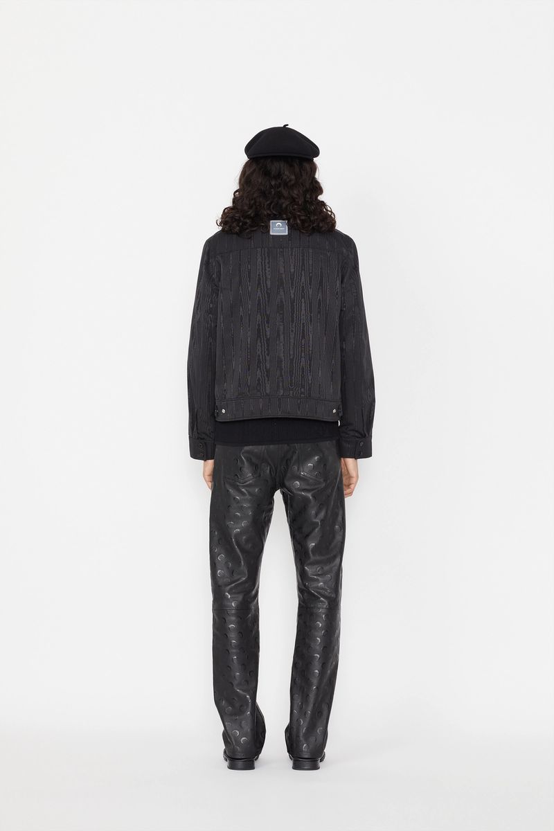 Concealed-Pockets Moire Jacket