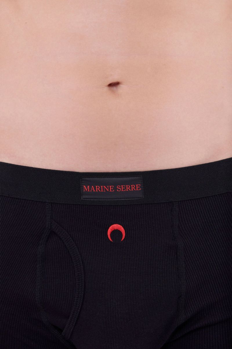 Organic-Cotton Ribbed Boxers