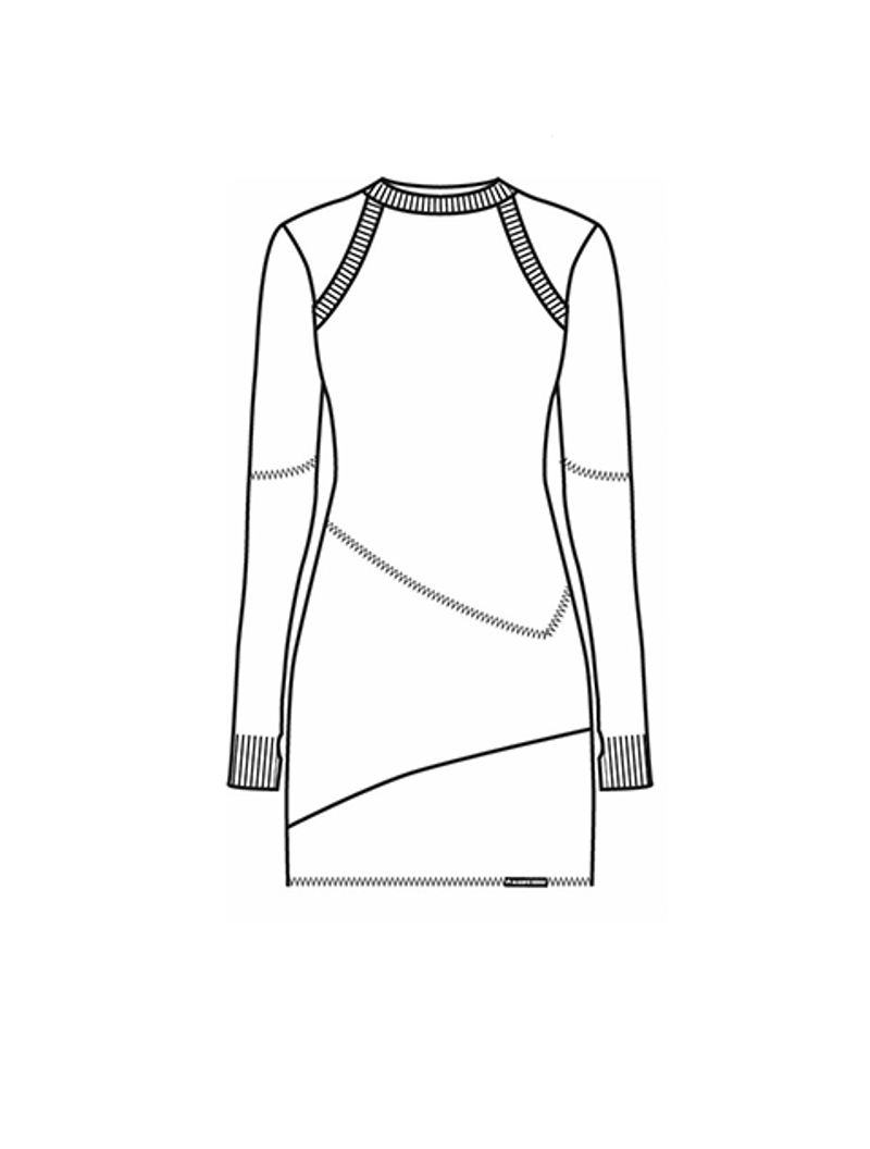 Knit Mélange Hybrid Short Dress - Schema