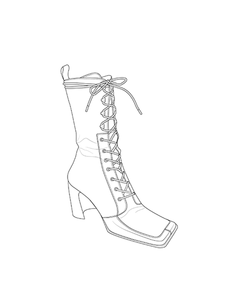 Leather Spoor Laced-Up Boots - Schema