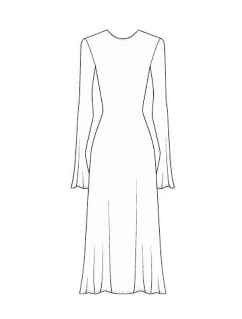 Back-Drawstring Fluid Dress - Schema