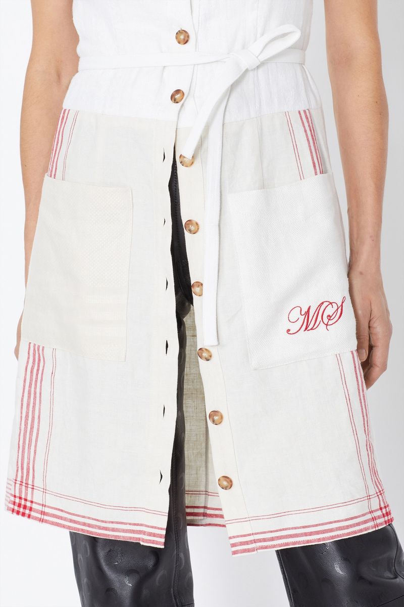 Tea Towels Panelled Belted Dress