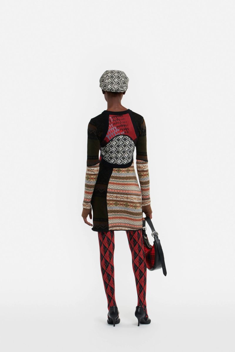 Knit Mélange Hybrid Short Dress