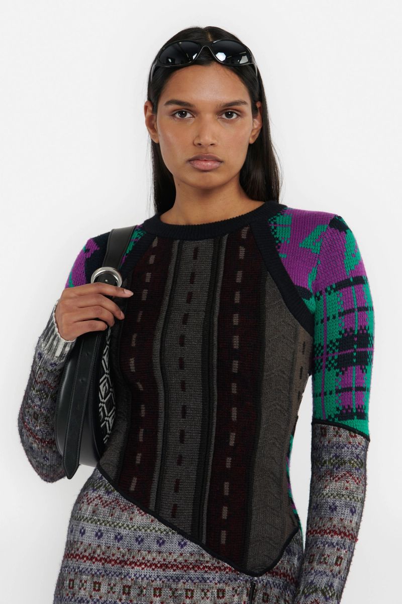 Knit Mélange Hybrid Long Dress