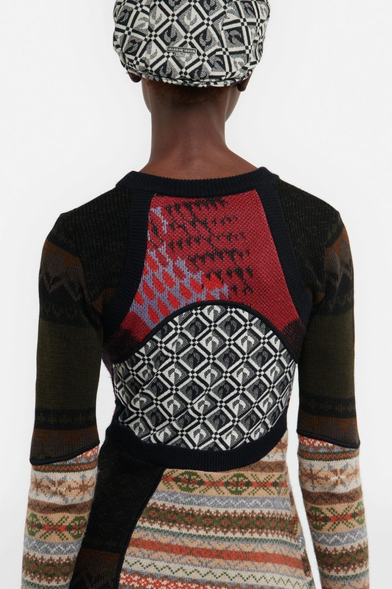 Knit Mélange Hybrid Short Dress