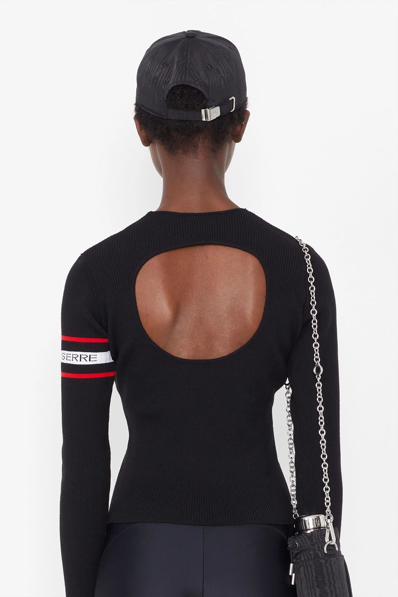 Embroidered Moire Cap