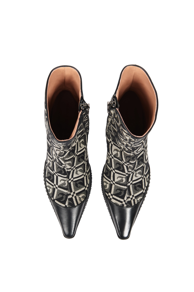 Rubber-Outsole Moon Diamant Ankle Boots