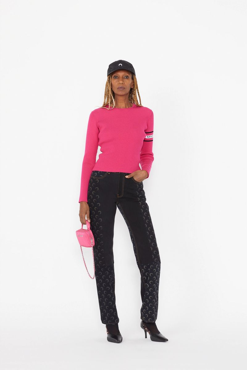 Open-Back Ribbed Sweater
