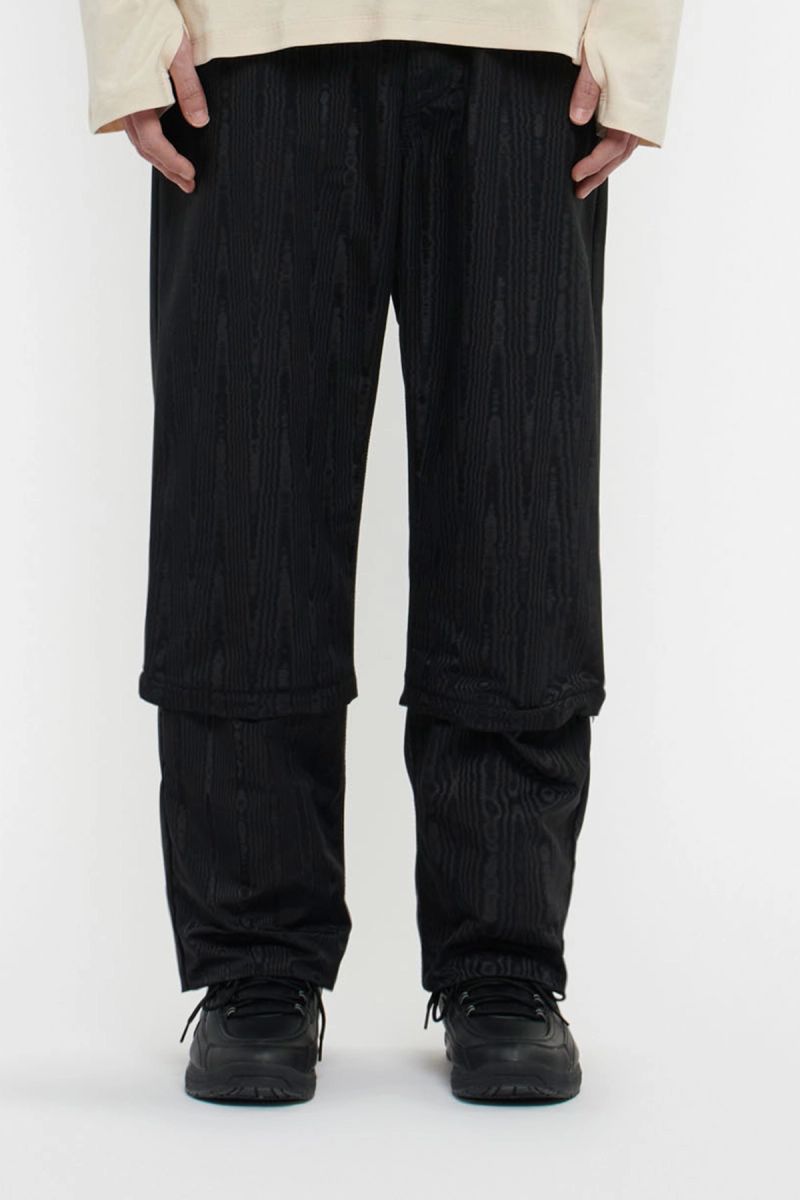 Detachable-Leg Moire Trousers