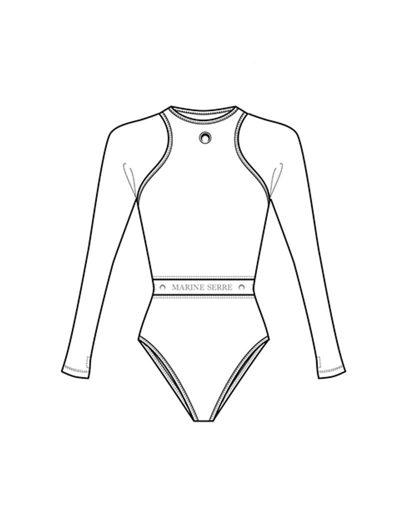 Low-Cut Ribbed Bodysuit - Schema