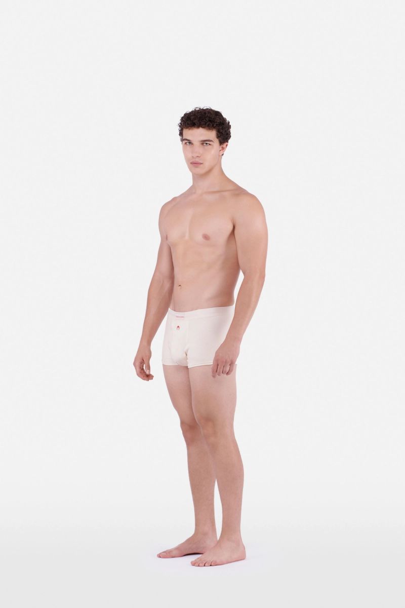 Organic-Cotton Ribbed Boxers