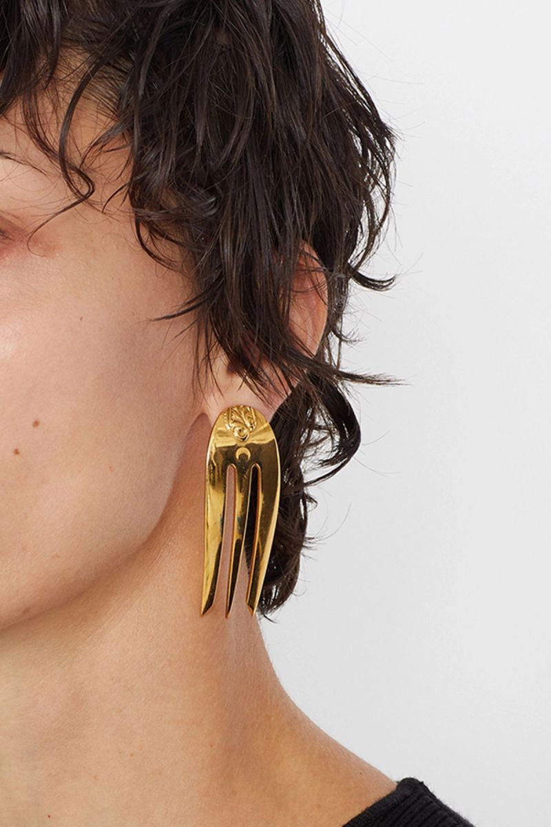 Reassembled Cutlery Clip Earrings