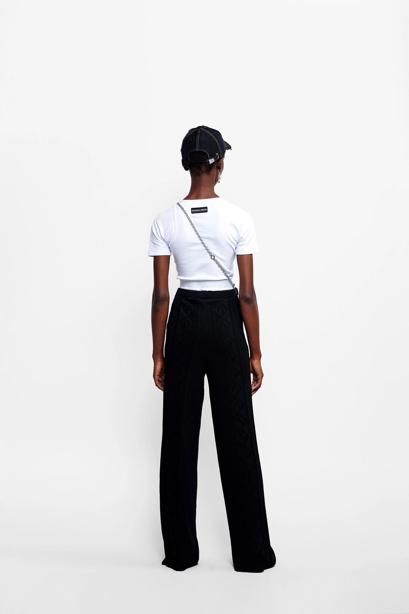 Organic-Cotton Ribbed Bodysuit