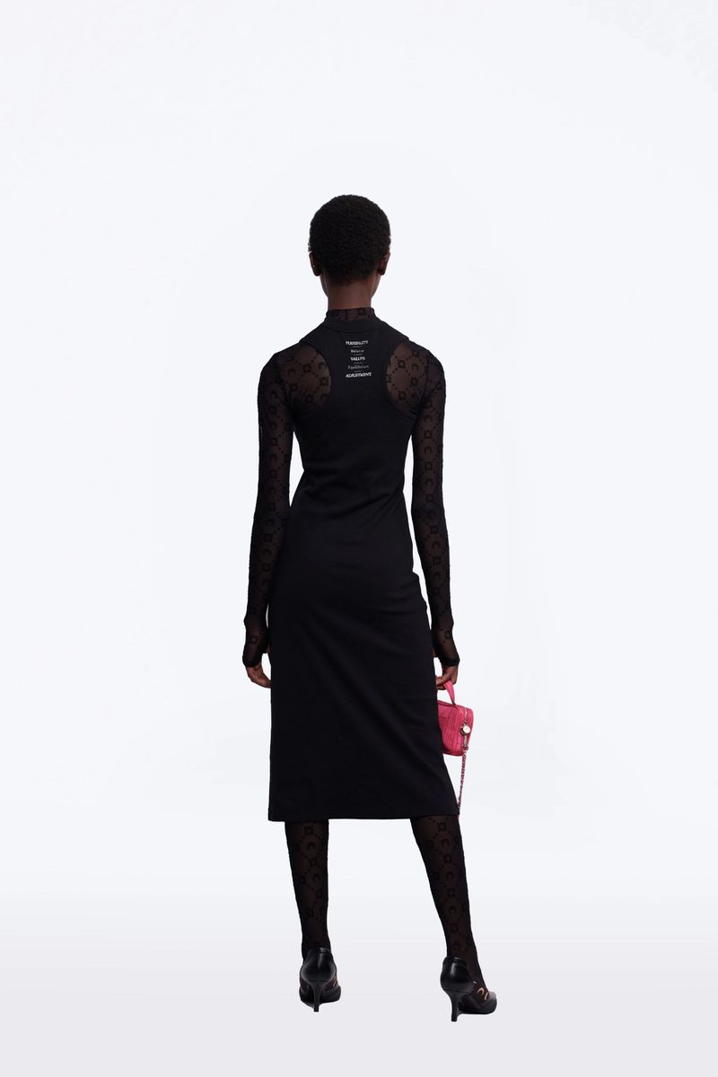 Card Printed Racerback Dress