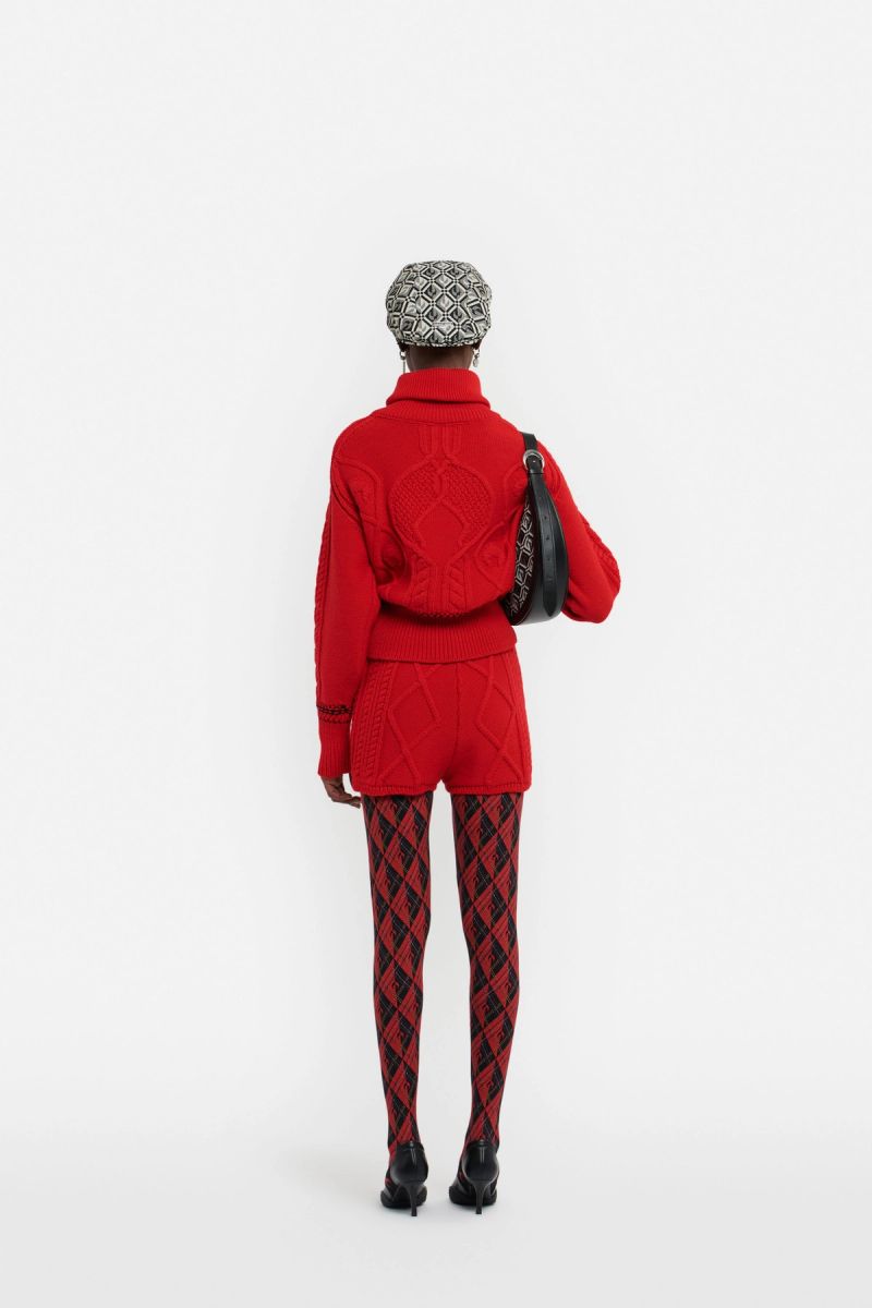 Cable Knit Zip Sweater