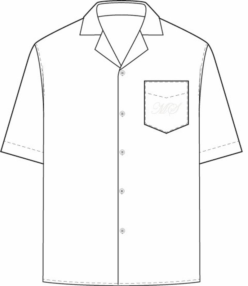 Household Linen Bowling Shirt - Schema
