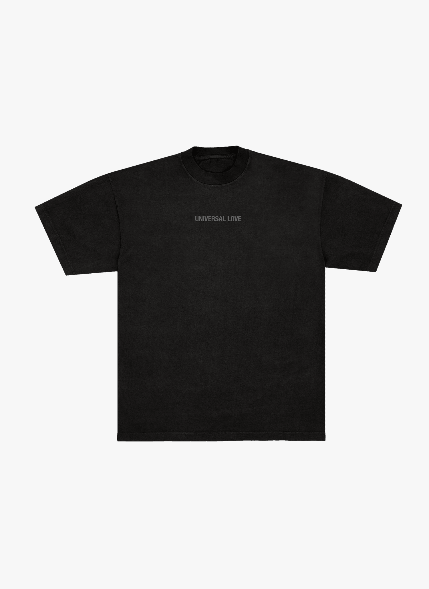 Universal Love Classic Love Injection Black T-Shirt Front