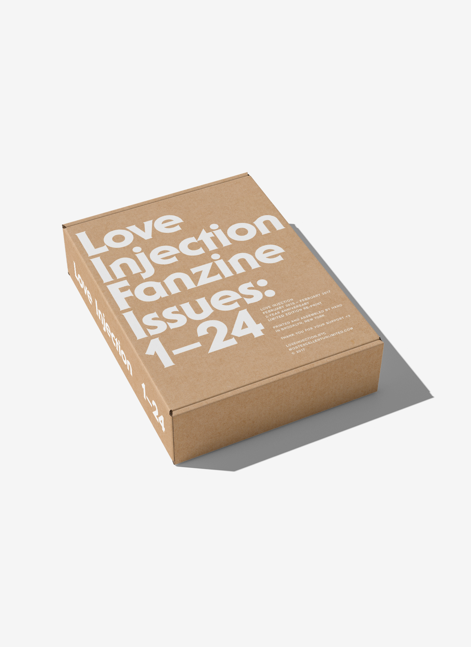 Box Enjoy Injection Love Injection Fanzine 2 Year Box Set — Love Injection Fanzine