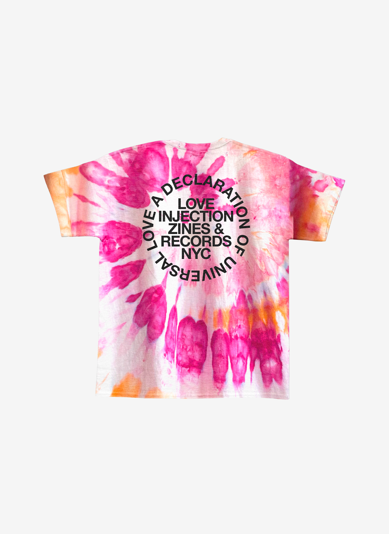 Love Injection Universal Love Tie Dye Tees Back