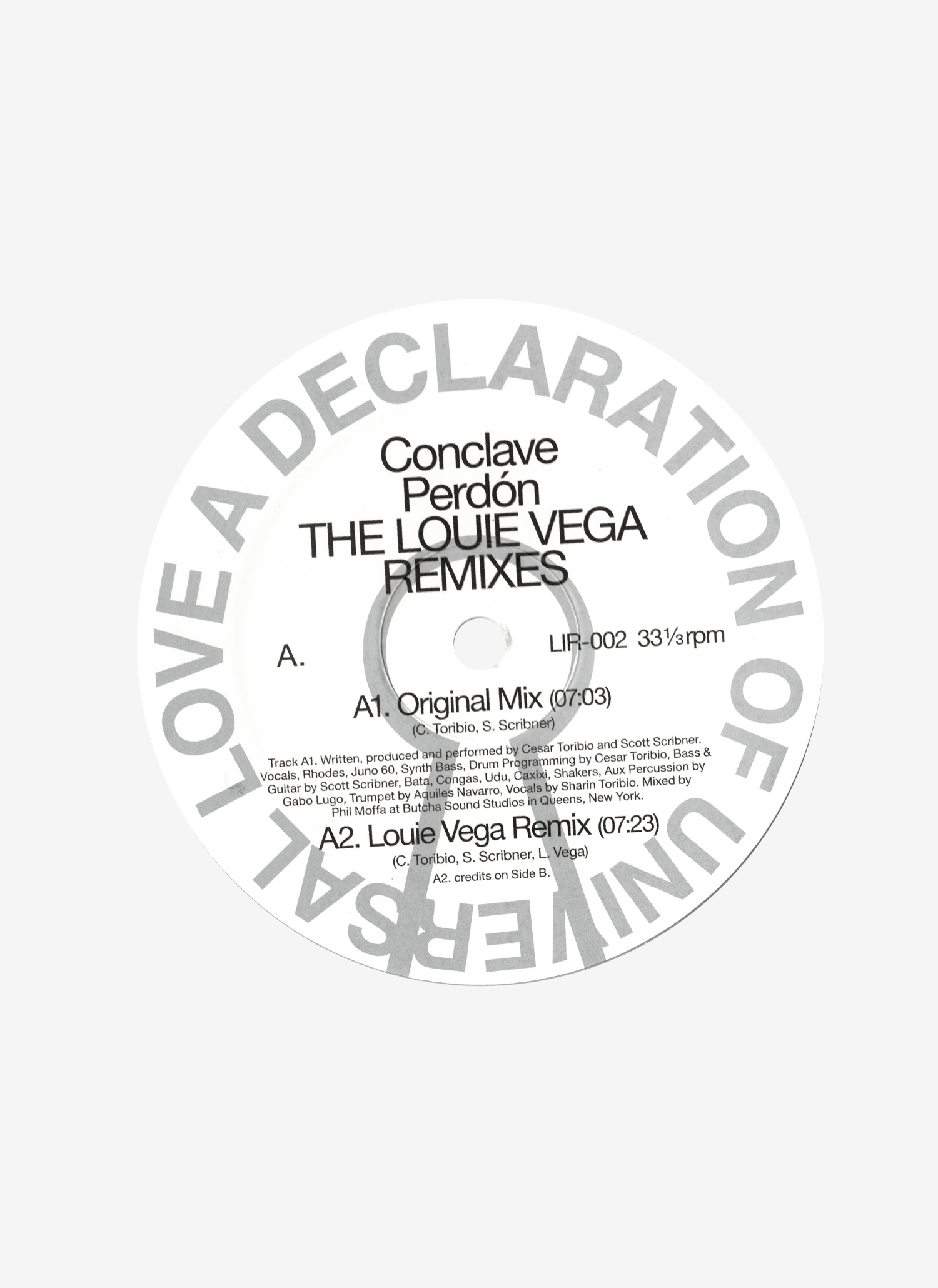 Conclave Perdon Louie Vega Remix 12 Inch Single