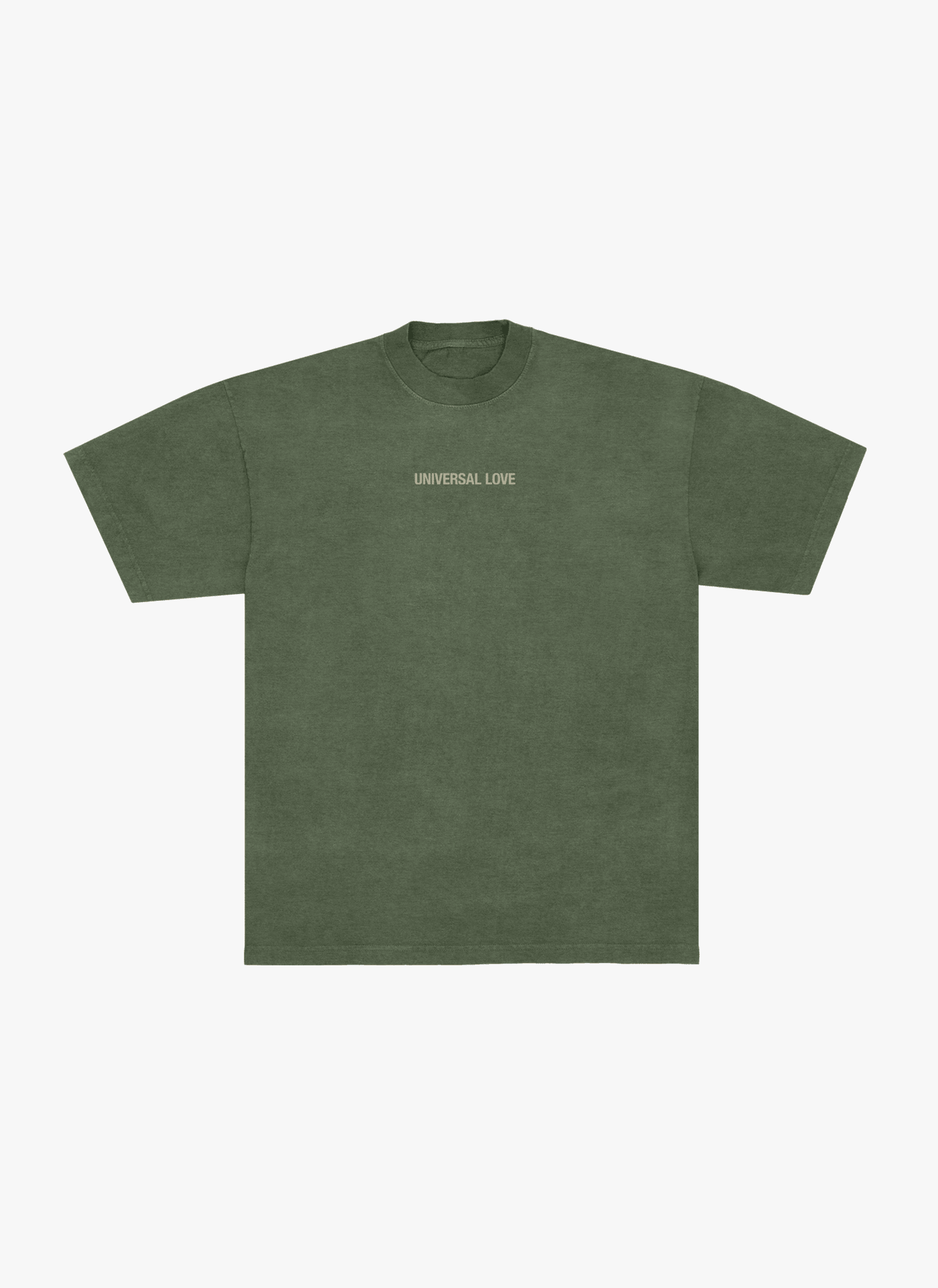 Universal Love Classic Love Injection Green T-Shirt Front