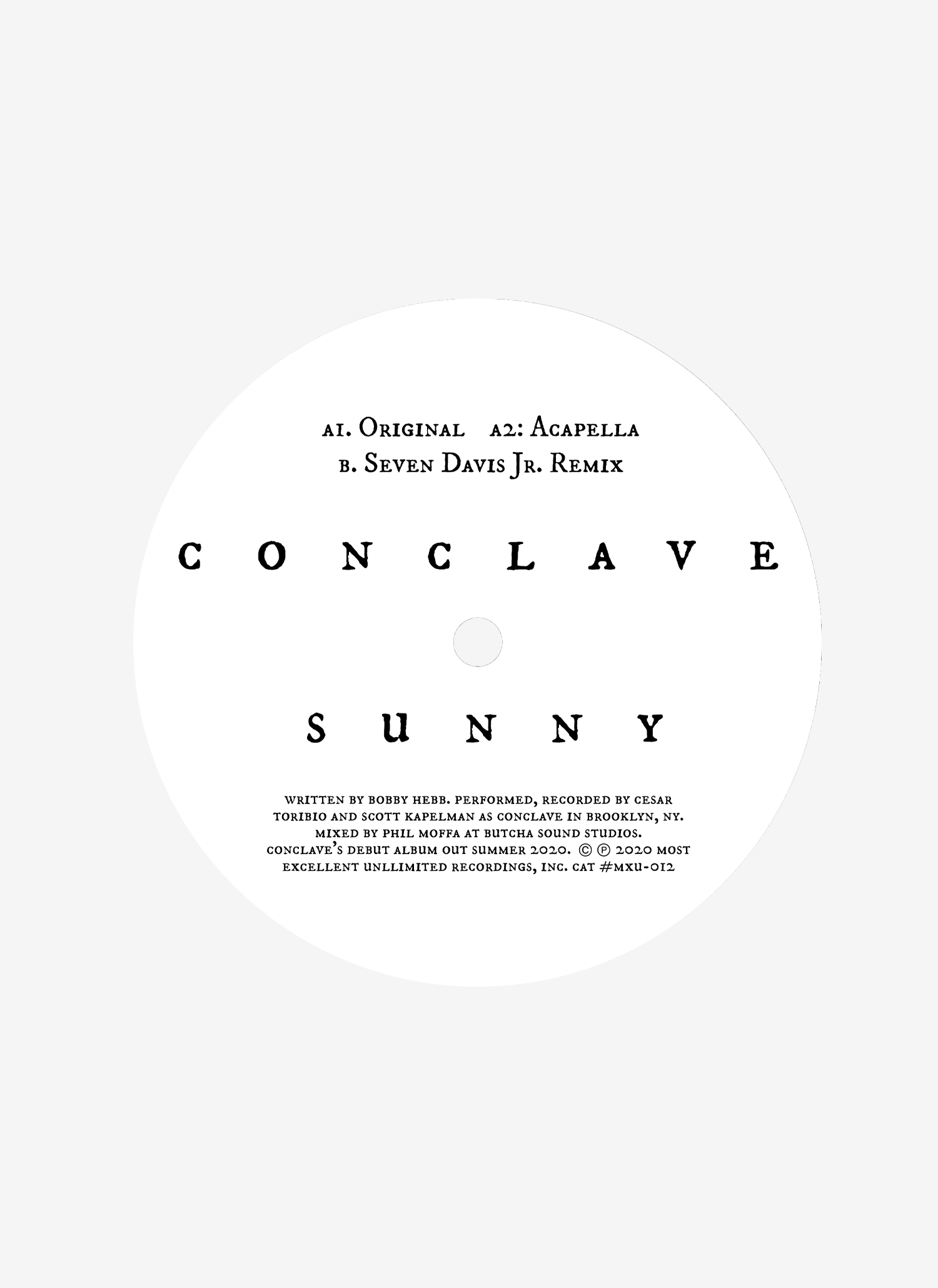 Conclave Sunny Love Injection Records 12 Inch Single