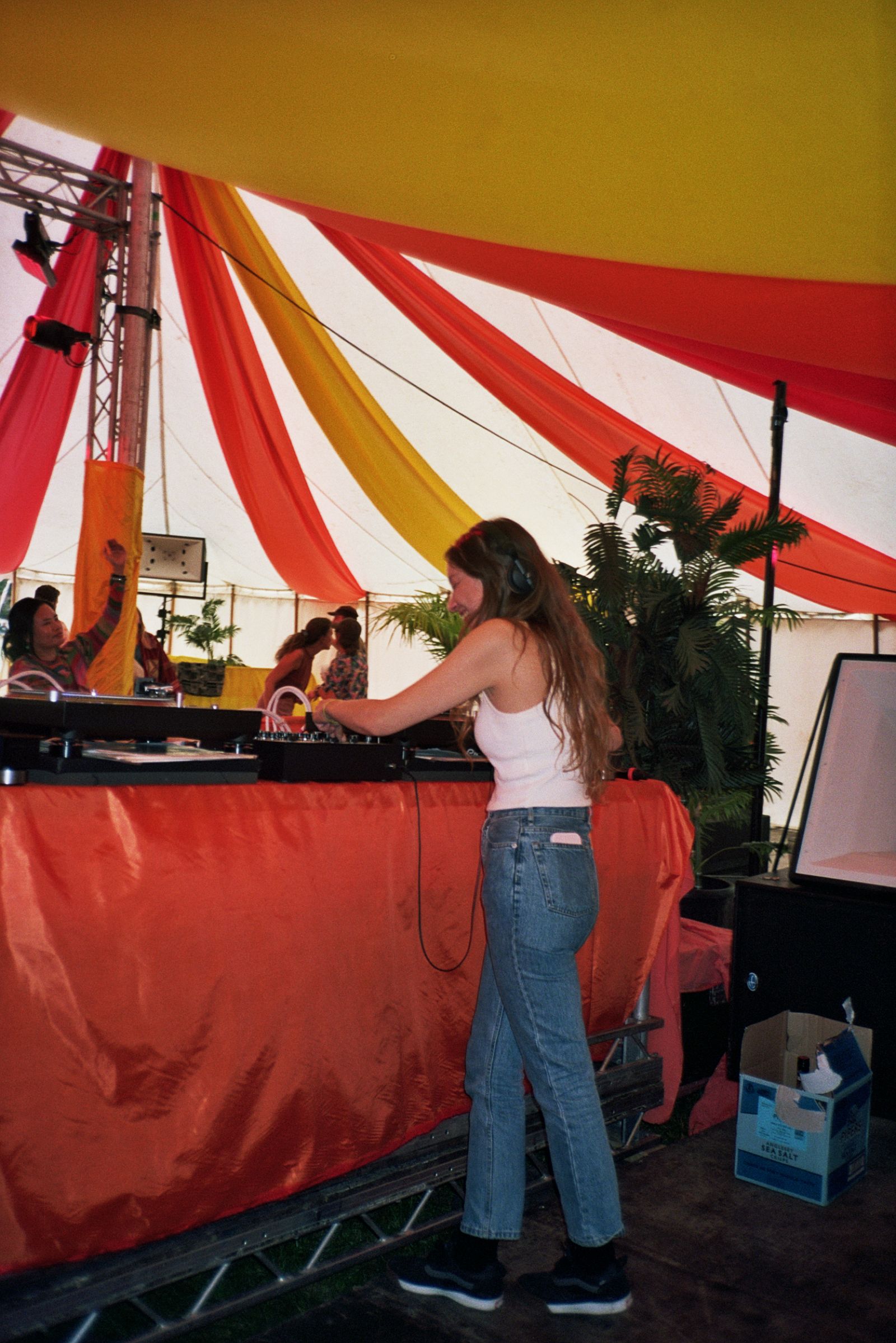 Mafalda DJing the Dingwalls event Sunday at We Out Here 2023 in Dorset, UK