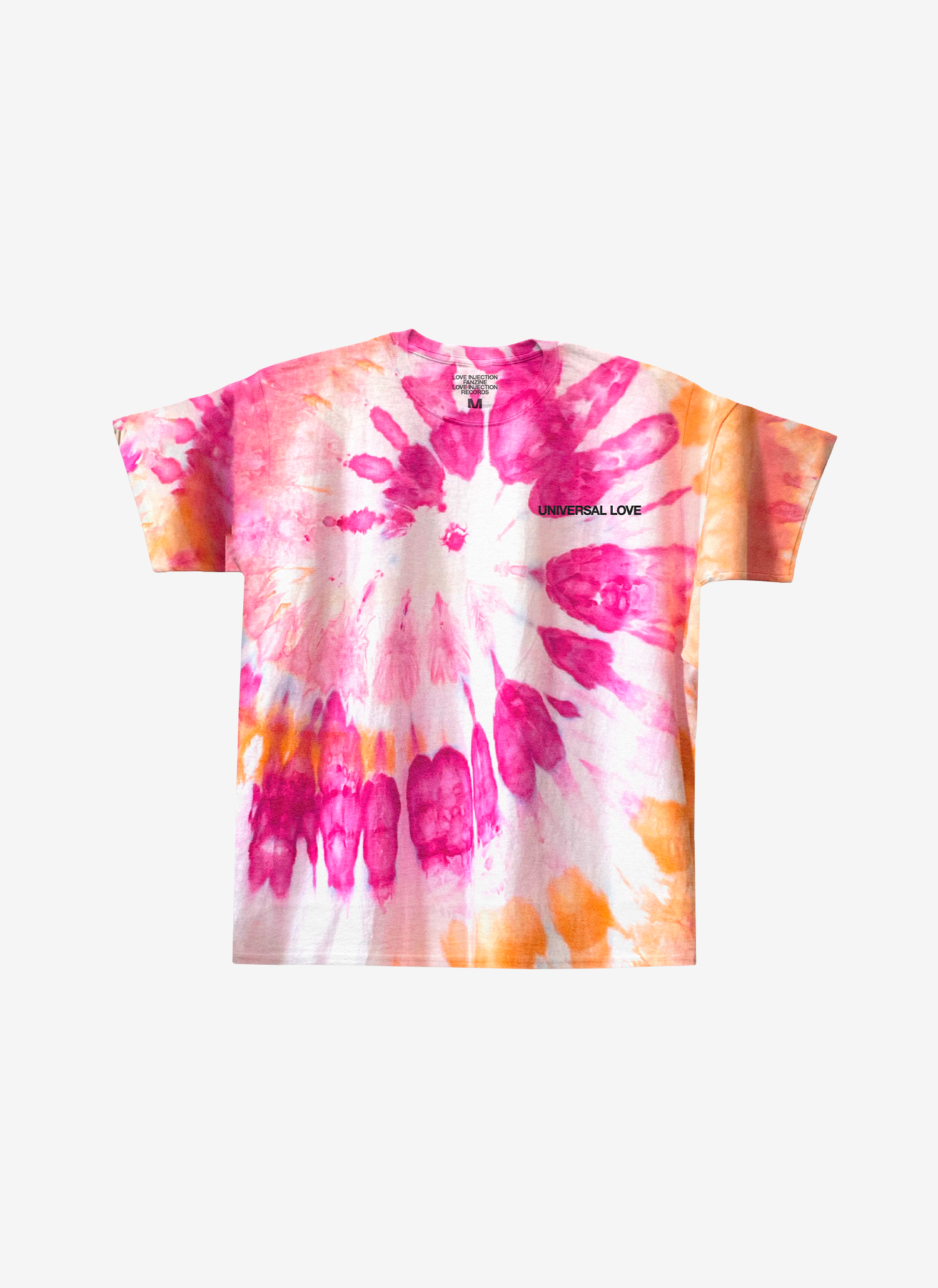 Love Injection Universal Love Tie Dye Tees Front