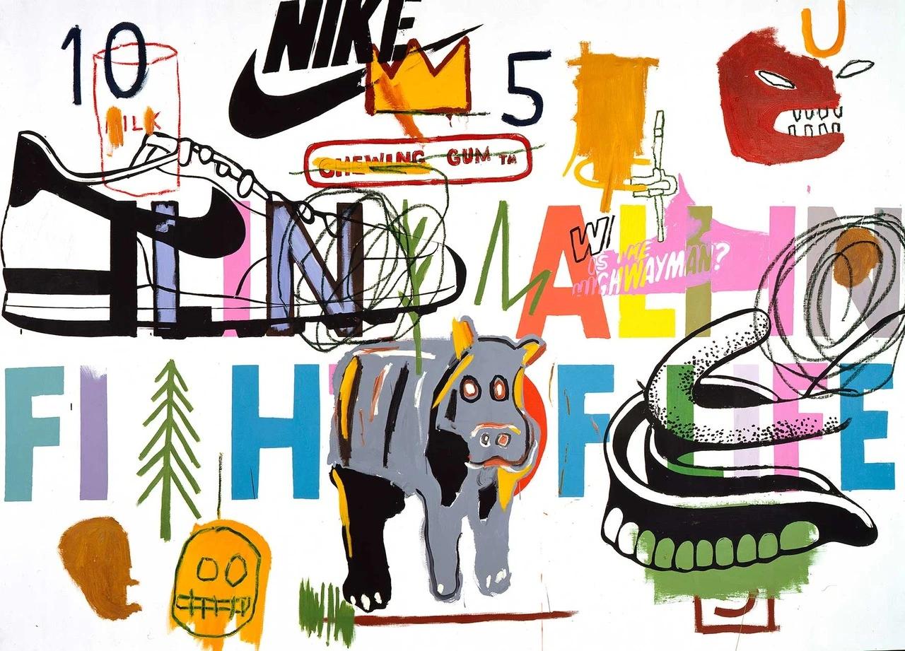 Collaboration paintings with Andy Warhol