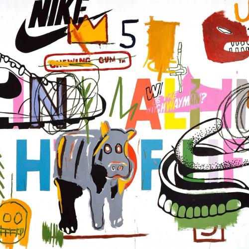 Collaboration paintings with Andy Warhol