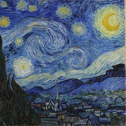 The Starry Night over the Rhone and the Starry Night