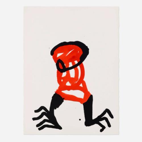 Untitled (gouache and black ink on paper)